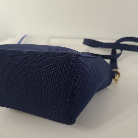 Rothys Navy The Mini Convertible Vegan Satchel Bag Purse Crossbody Micro Bag HTF - Picture 7 of 13